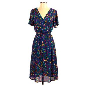 Navy floral dress